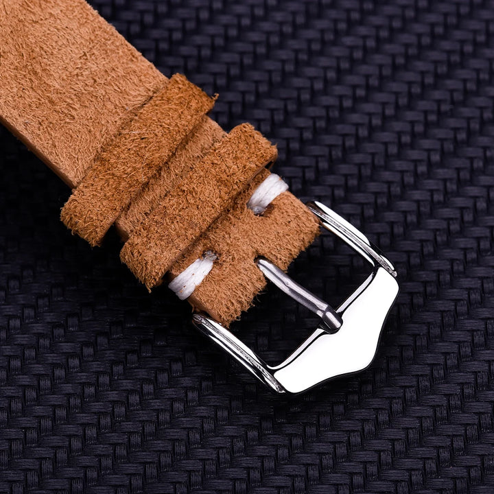Vintage Suede Leather Watch Strap – 20-22mm Quick Release