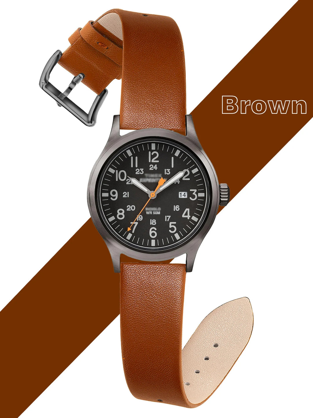 Minimalist Leather Watch Strap 12–22mm