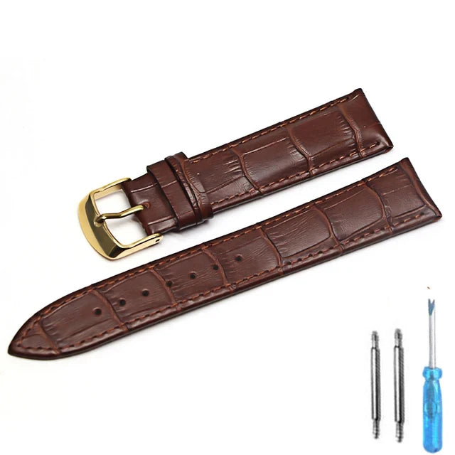 Watch Band Genuine Leather straps Watchbands 12mm 18mm 20mm 22mm watch accessories superior quality watch strap
