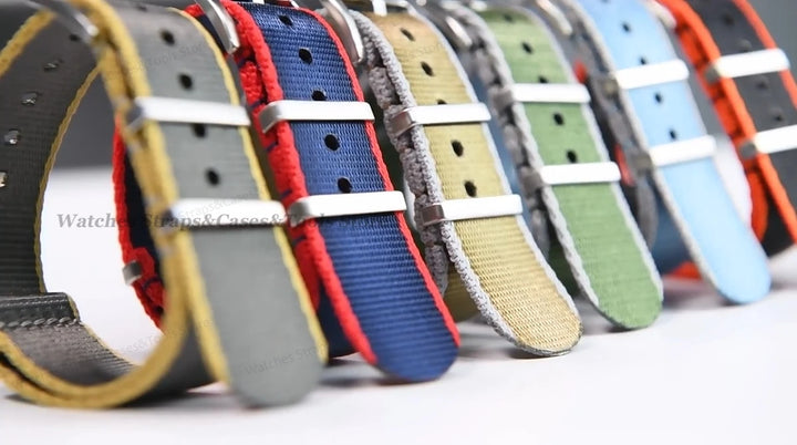18mm 20mm 22mm Soft Nylon Watchband Bracelet Army Military Men Sport Strap for Omega 007 for Seamaster 300 Replacement Wristband