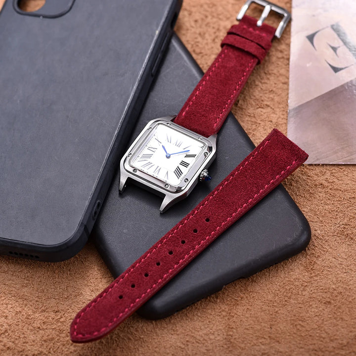 Premium Grade Quick Release Suede Leather Watch Strap Vintage Classic Leather Watchbands 18mm 19mm 20mm 22mm