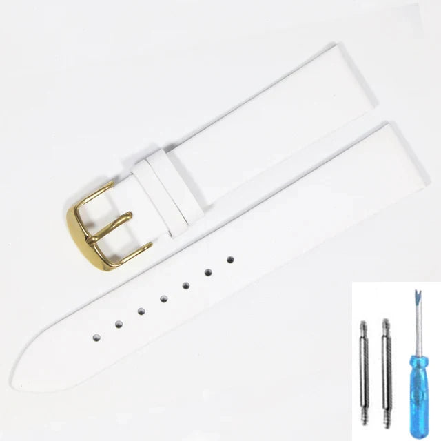 Cowhide Genuine Leather Watch Strap (18-22mm)
