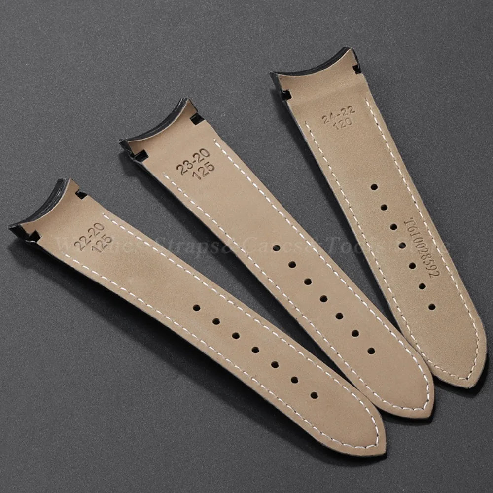 Calfskin Strap For Tissot T035 627/407/617 Genuine Leather Watch Band 22mm 23mm 24mm Butterfly Buckle Men Curved End Replacement