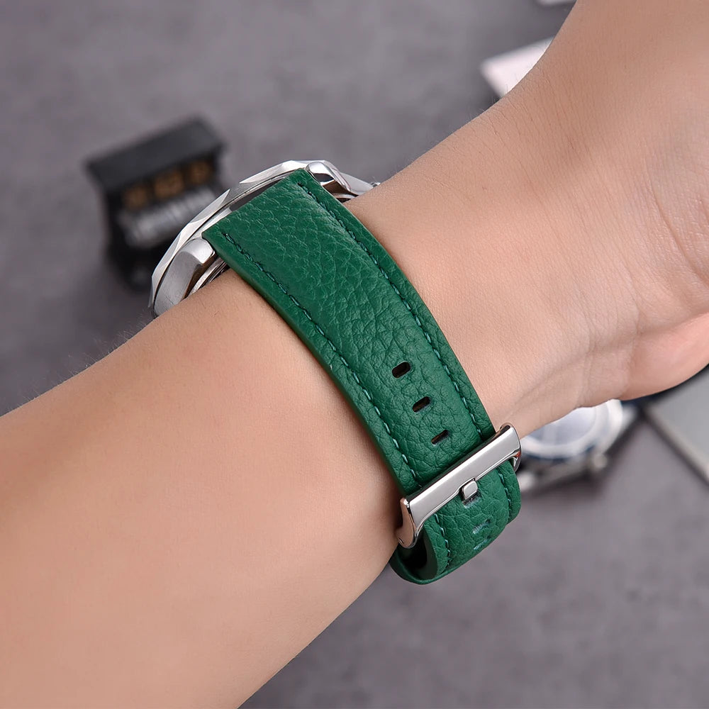 JUELONG Premium Grade Leather Watch Strap 20mm 22mm Quick Release Leather Watchbands For Wristband Watch Accessories