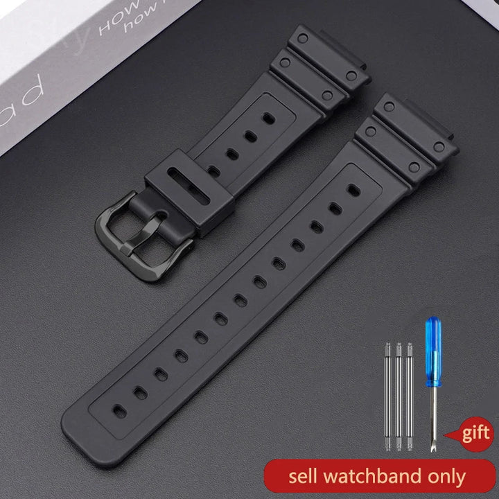 Anti-Allergy Resin Watch Strap with Stainless Steel Buckle for Casio G-Shock DW & GW Serie