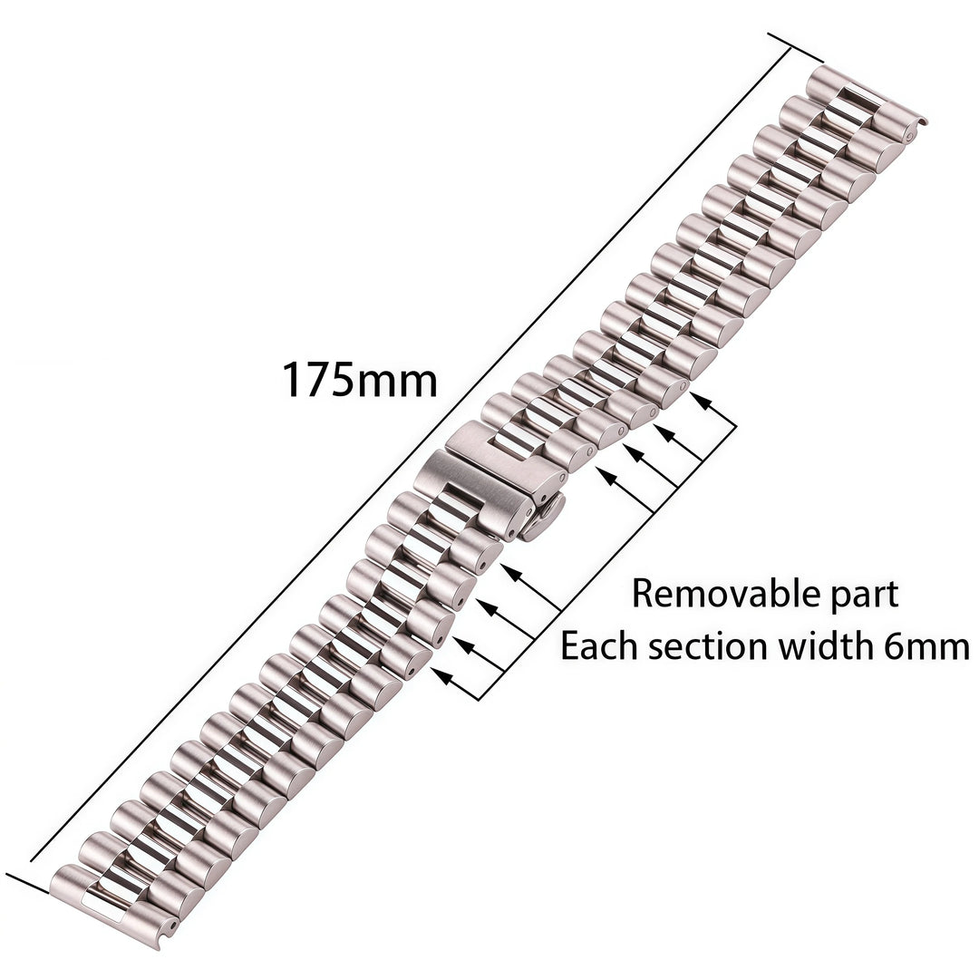 Stainless Steel Metal Watch Strap 16-22mm
