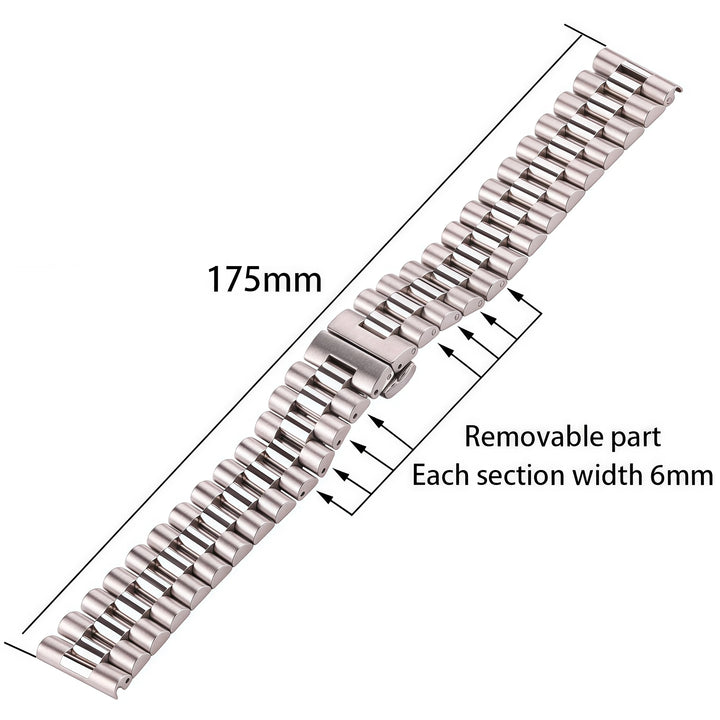 Stainless Steel Metal Watch Strap 16-22mm