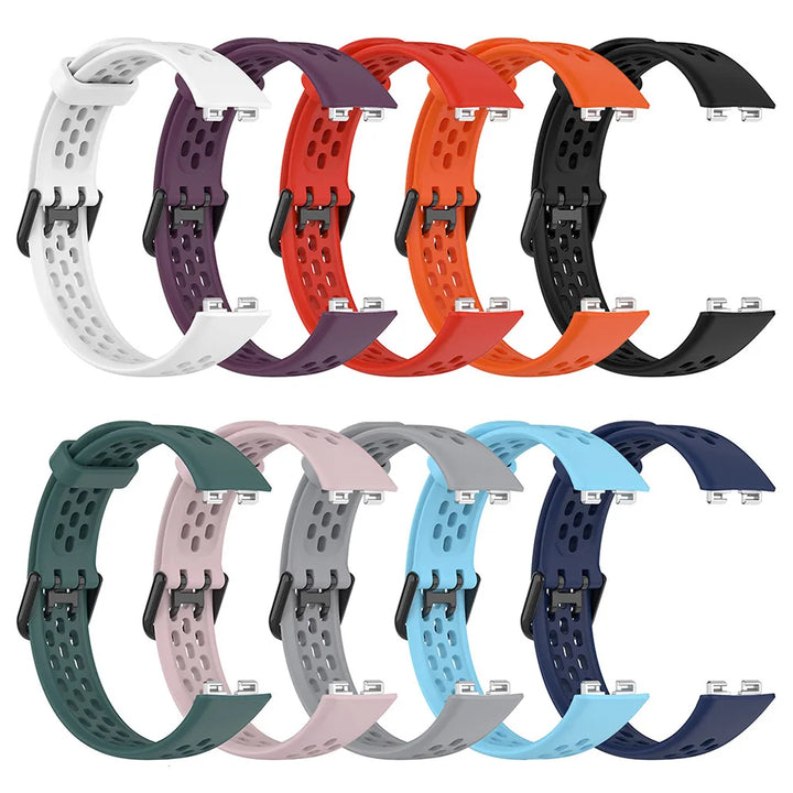 Breathable Silicone Watch Strap for Huawei Band 8/9/10