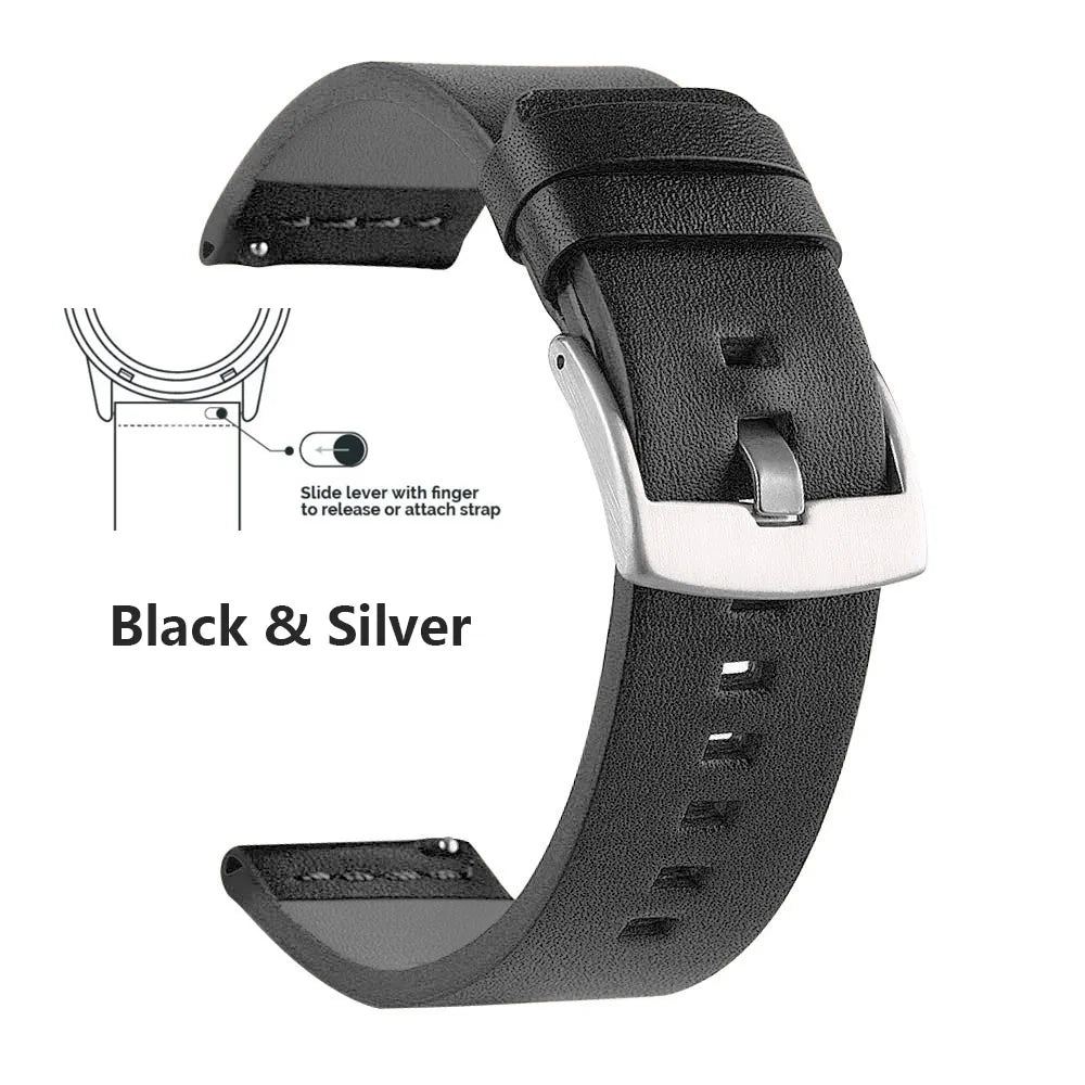 New Genuine Leather Quick Release Watch Band 18–24mm (Vintage Handmade)