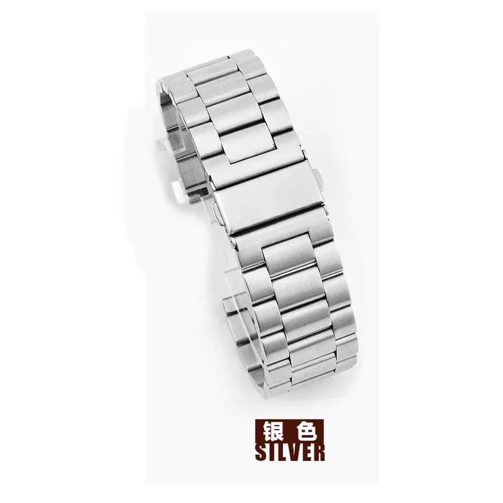 Full Stainless Steel Watch Band 18–24mm for Samsung Gear & Huawei GT