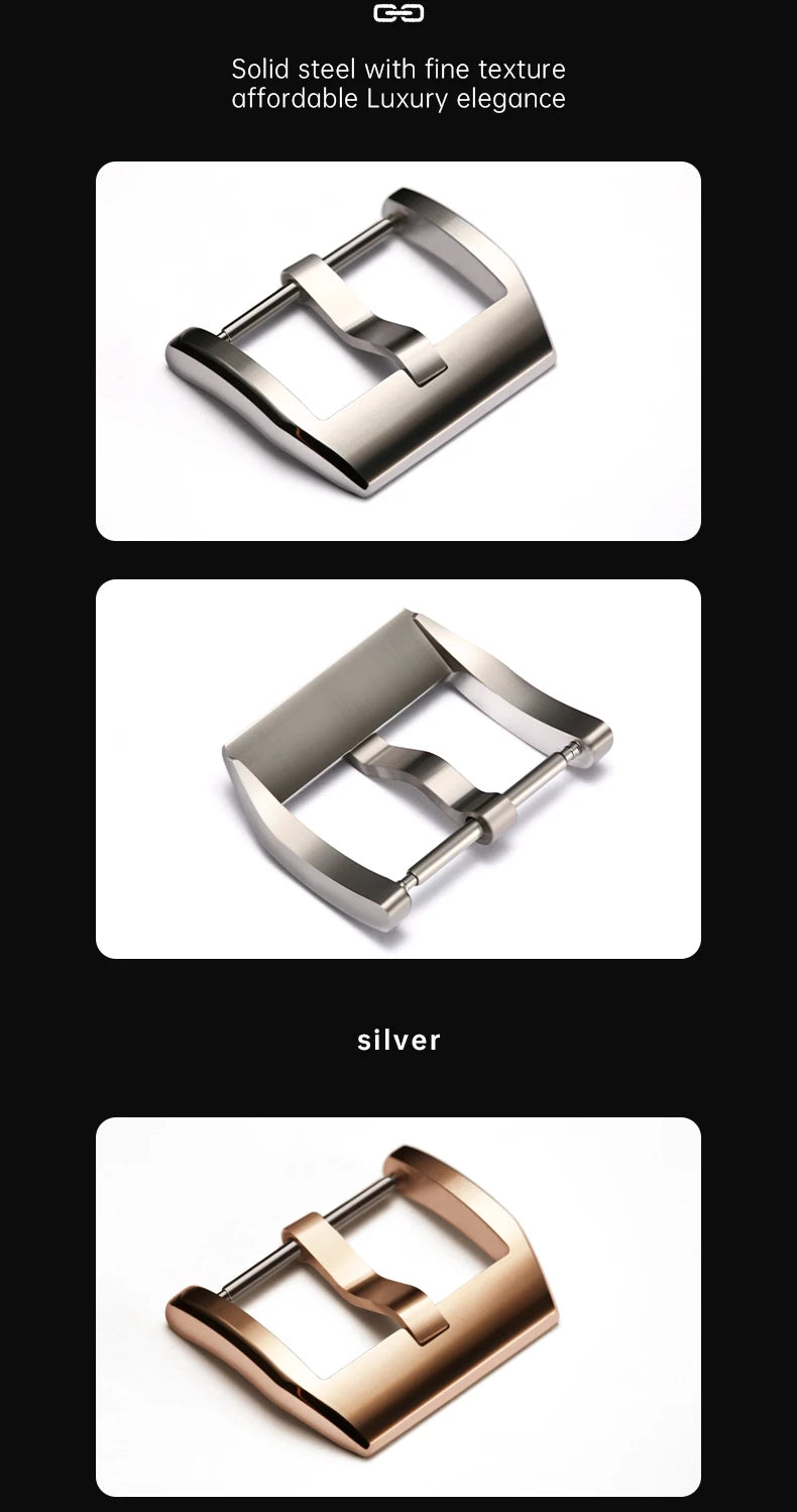 Maikes 316L Stainless Steel Watch Buckle 18mm 20mm 22mm Leather Rubber Strap Watch Clasp For IWC OMEGA ROLEX