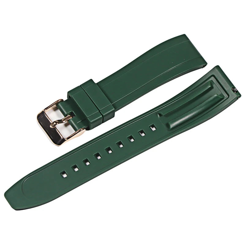 Premium Vulcanized Rubber Watch Strap – 20–24mm Quick Release