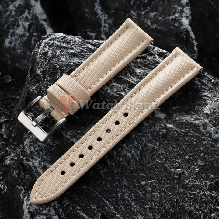 Waterproof Sailcloth Watch Band Premium Sailcloth Strap 18mm 19mm 21mm Durable Nylon Quick Release Bracelet 20mm 22mm Wristbelt