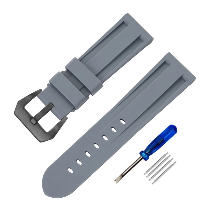Soft Silicone Rubber Watch Band 20–26mm for Panerai