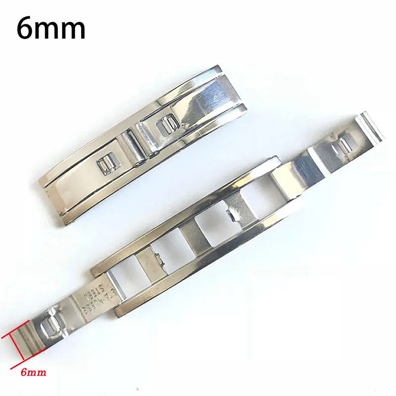 Stainless Steel Double Pull Folding Butterfly Clasp – 3–6mm