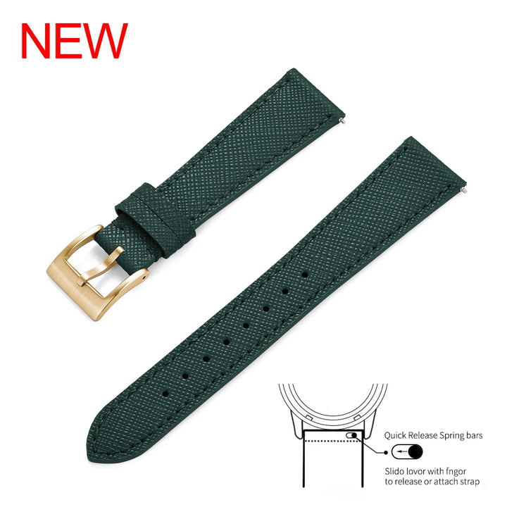 High Quality Quick Release Leather Sailcloth Watch Strap 18mm 19mm 20mm 21mm 22mm 23mm 24mm For Omega X Swatch MoonSwatch