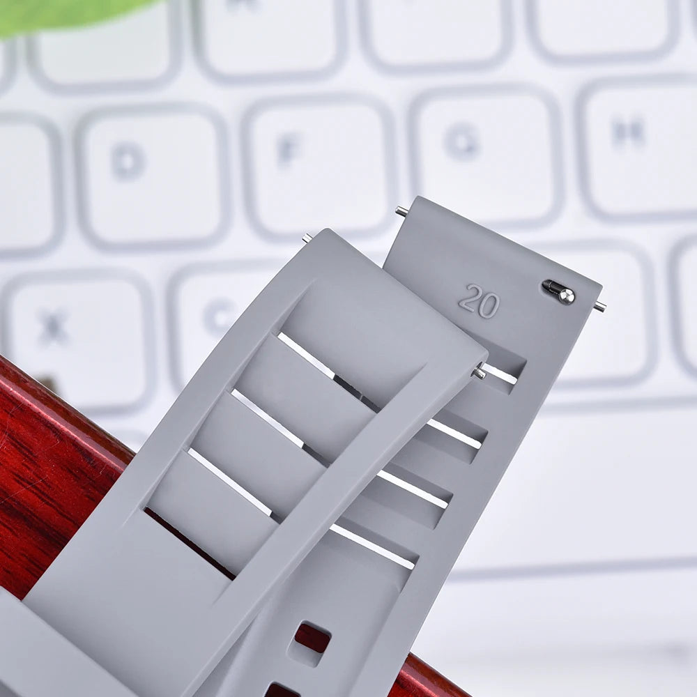 Premium Grade Fluoro Rubber Watch Strap 20mm 22mm For New FKM Watch Bands Diving Bracelet Quick Release Wrist Belt Accessories