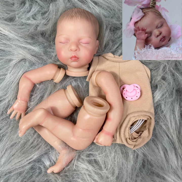 12″ Luna Painted Mini Reborn Doll Kit – Vinyl DIY Parts