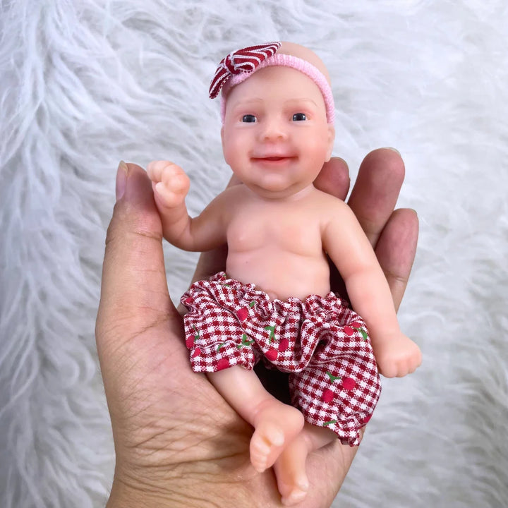 6" Mini Sebastian Full‑Silicone Reborn Baby Doll