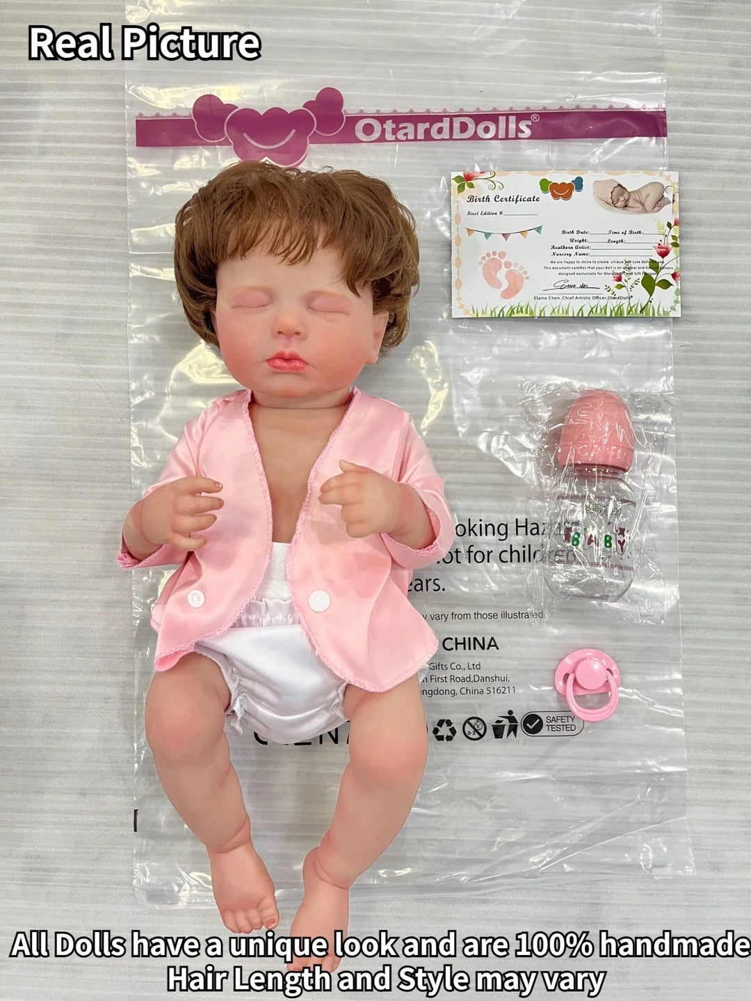 NPK 50 cm Full‑Body Silicone‑Vinyl Reborn Girl Doll