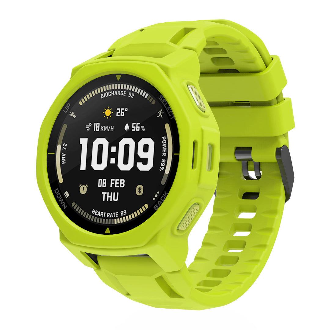 Silicone Strap with Protective Case for Amazfit T-Rex 3 Pro (44mm)