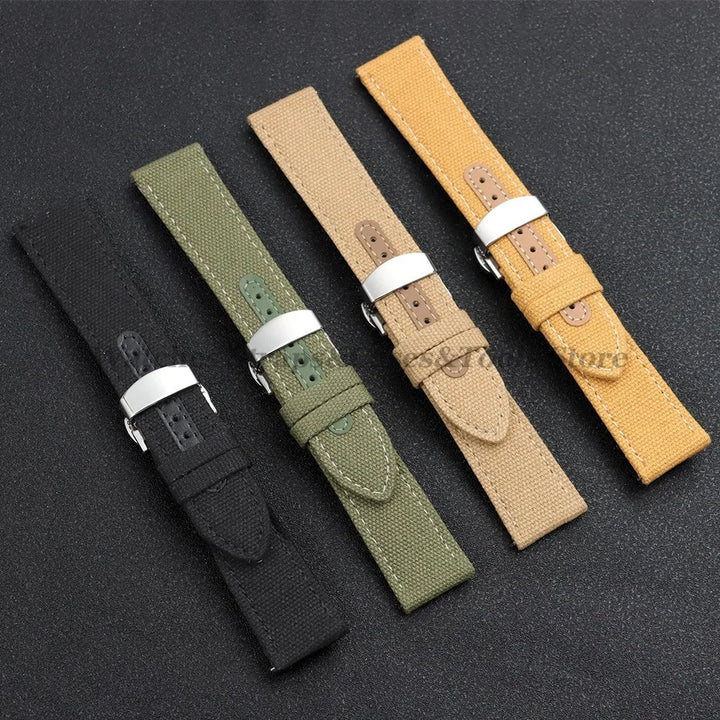 Sailcloth Nylon Strap (20–22mm) – Waterproof QR