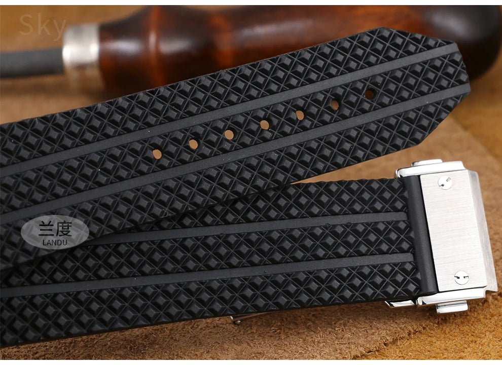 Silicone Rubber Watch Strap for Hublot (26×19mm, 24×17mm)
