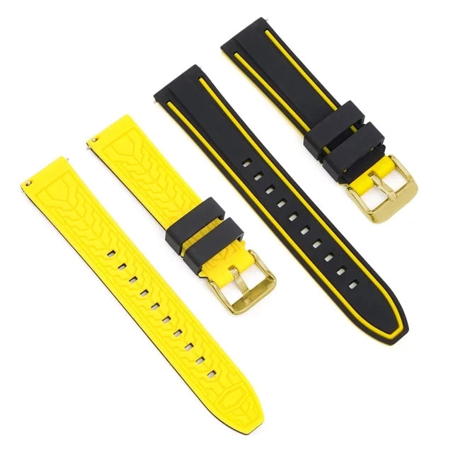 Premium Silicone Quick Release Watch Strap – 20/22/24mm