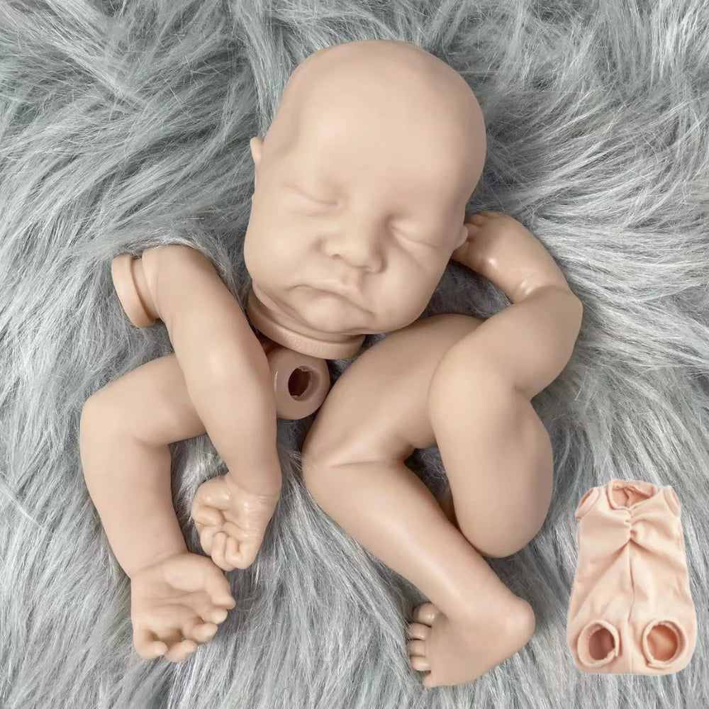 17″ Levi Sleeping Reborn Doll Kit – Unpainted Vinyl DIY Parts