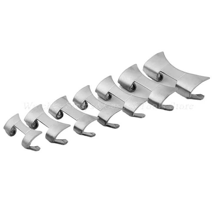 2PCS Stainless Steel Band Connectors for Seiko – Oyster Curved End Adapter (12-24mm)