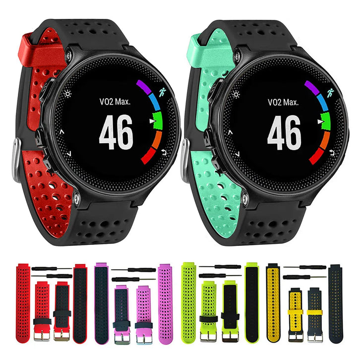Silicone Watch Strap for Garmin Forerunner Series with Removal Tool
