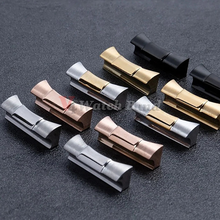 Silver Solid Curved End Link for Rolex Submariner Endlink Just for  Daytona 116503/116500 for Rubber Leather Watch Band