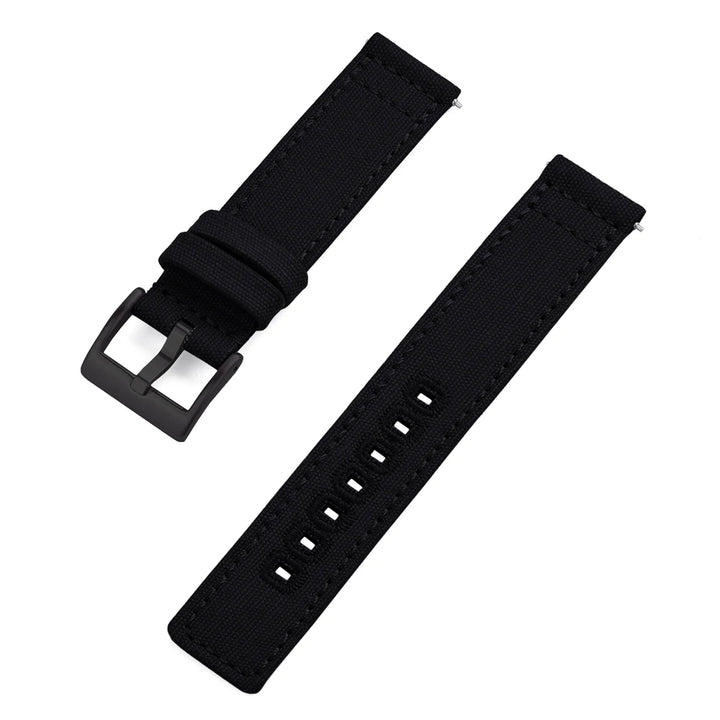 JUELONG Premium Nylon Sailcloth Watch Strap 20mm 22mm Canvas Sailcloth Watch Bands Quick Release Perfect Fit Flat End Universal