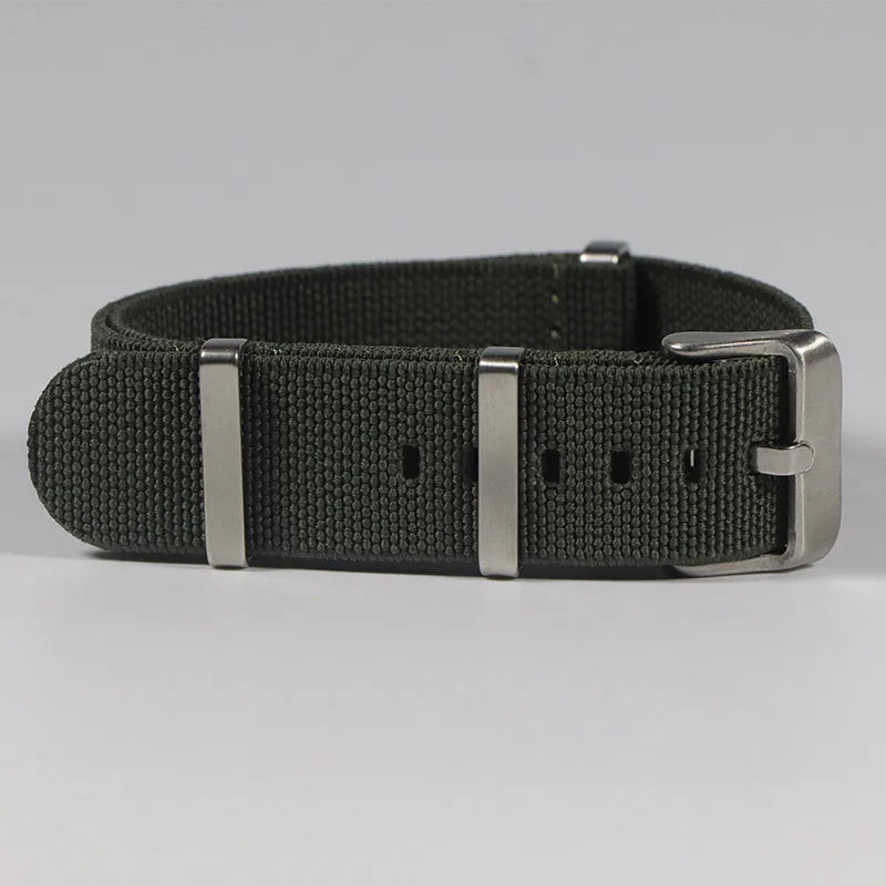 Trendy Nylon Military Watch Strap – 18/20/22mm Elastic French Troops Style