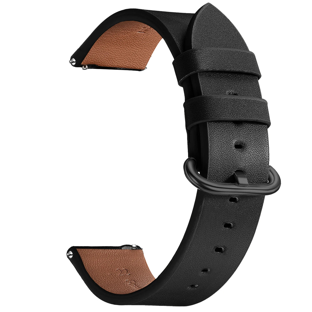 Leopard Print Leather Watch Band 20/22mm (Quick Release)