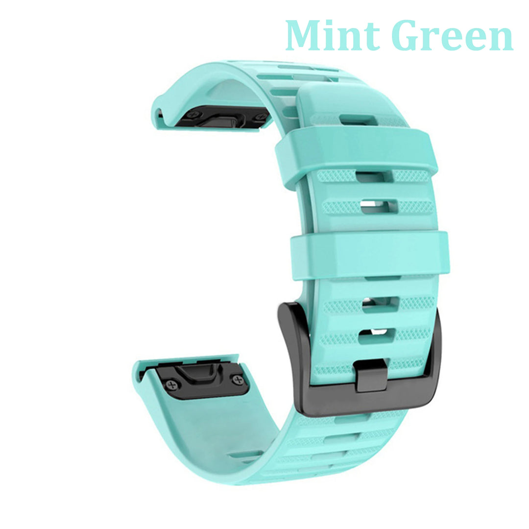 QuickFit Silicone Strap for Garmin Fenix, Epix & D2 Series (20-26mm)