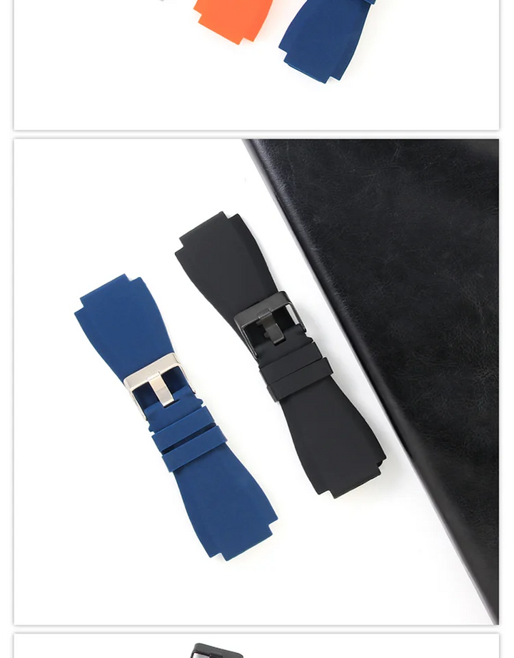 Bell & Ross BR01/BR03 Silicone Watch Strap – 24mm, Waterproof & Breathable