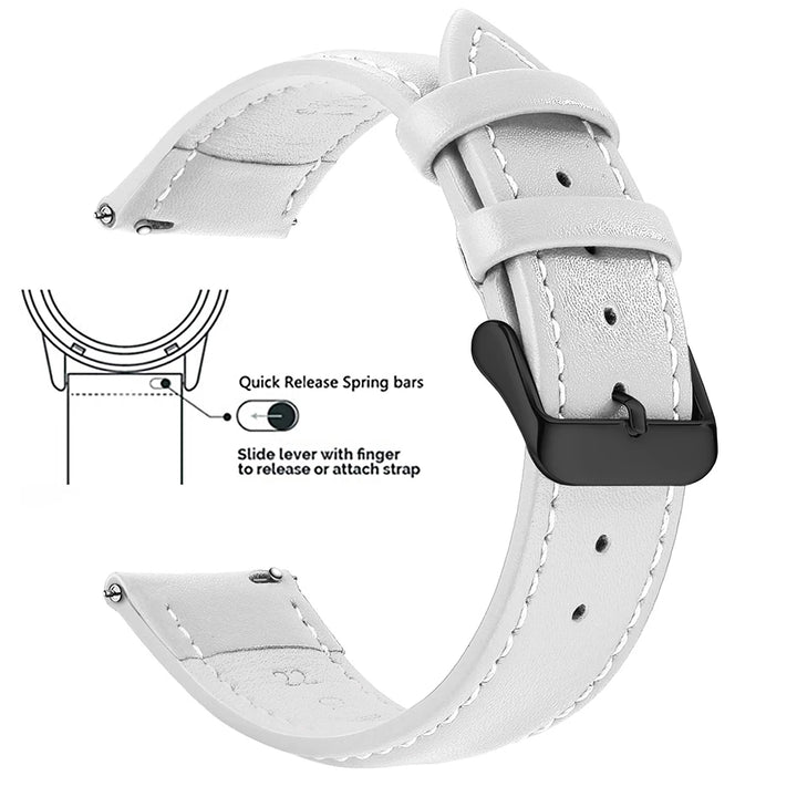 Samco Genuine Leather Watch Band 18–22mm (Quick Release)