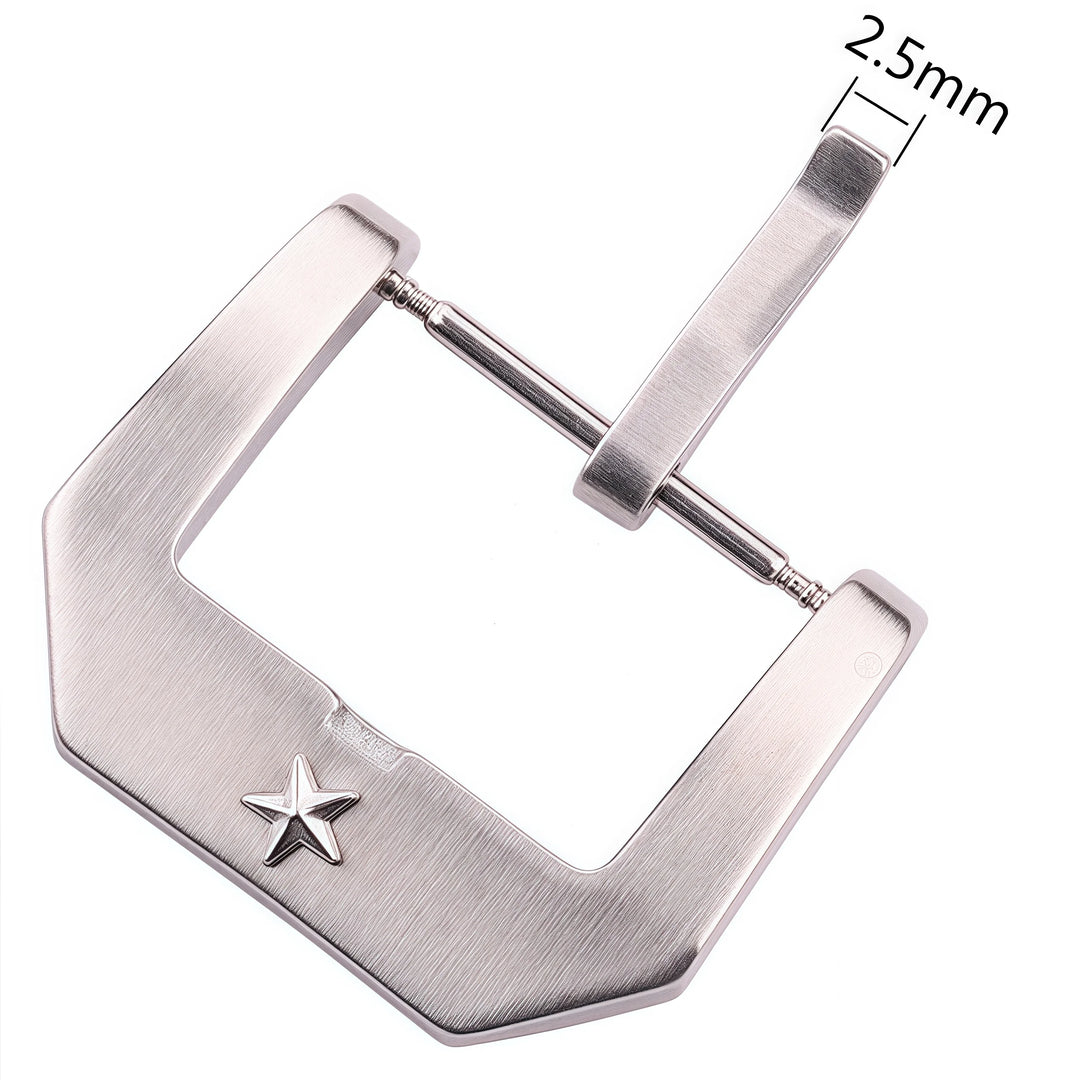 22mm Stainless Steel Watch Buckle – Brushed Silver