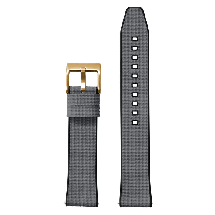 Premium Grade 18-19-20-21-22-24mm FKM Texture Watch Band Quick Release FKM Rubber And FKM Hybrid Watch Strap For Diving Watches
