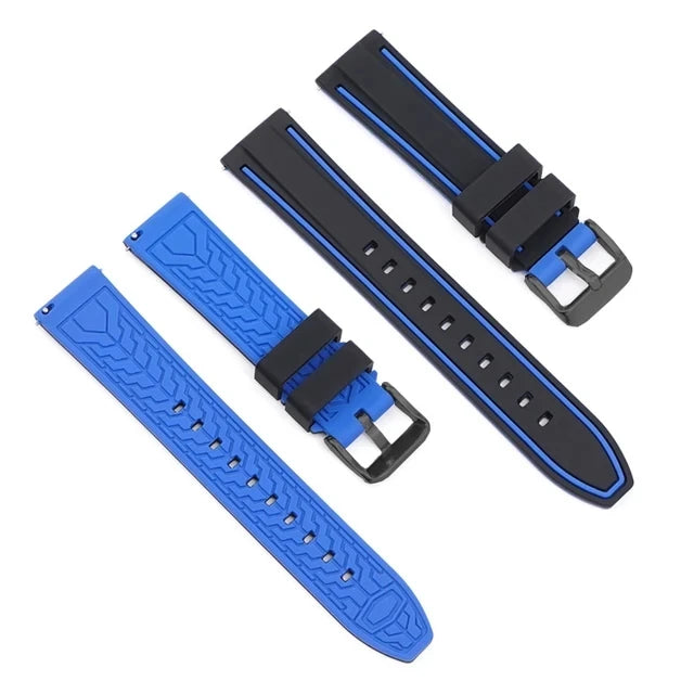 Premium Silicone Quick Release Watch Strap – 20/22/24mm