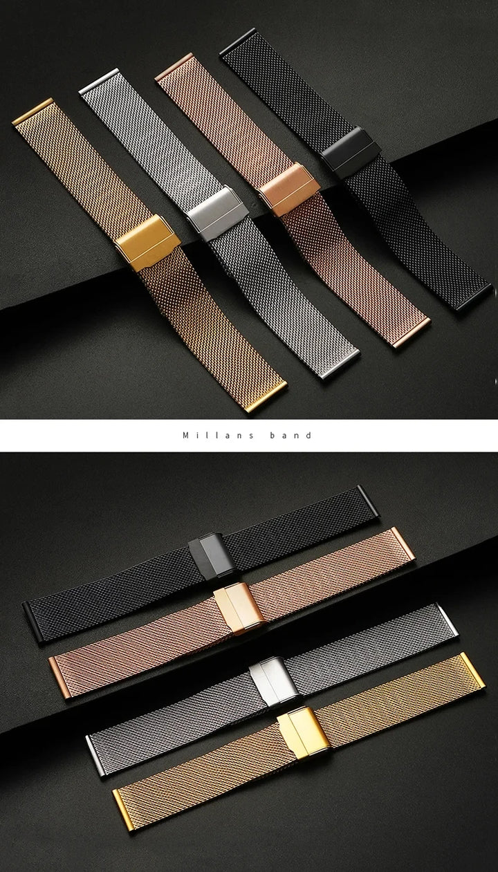 Milanese Mesh Watch Band 8–24mm