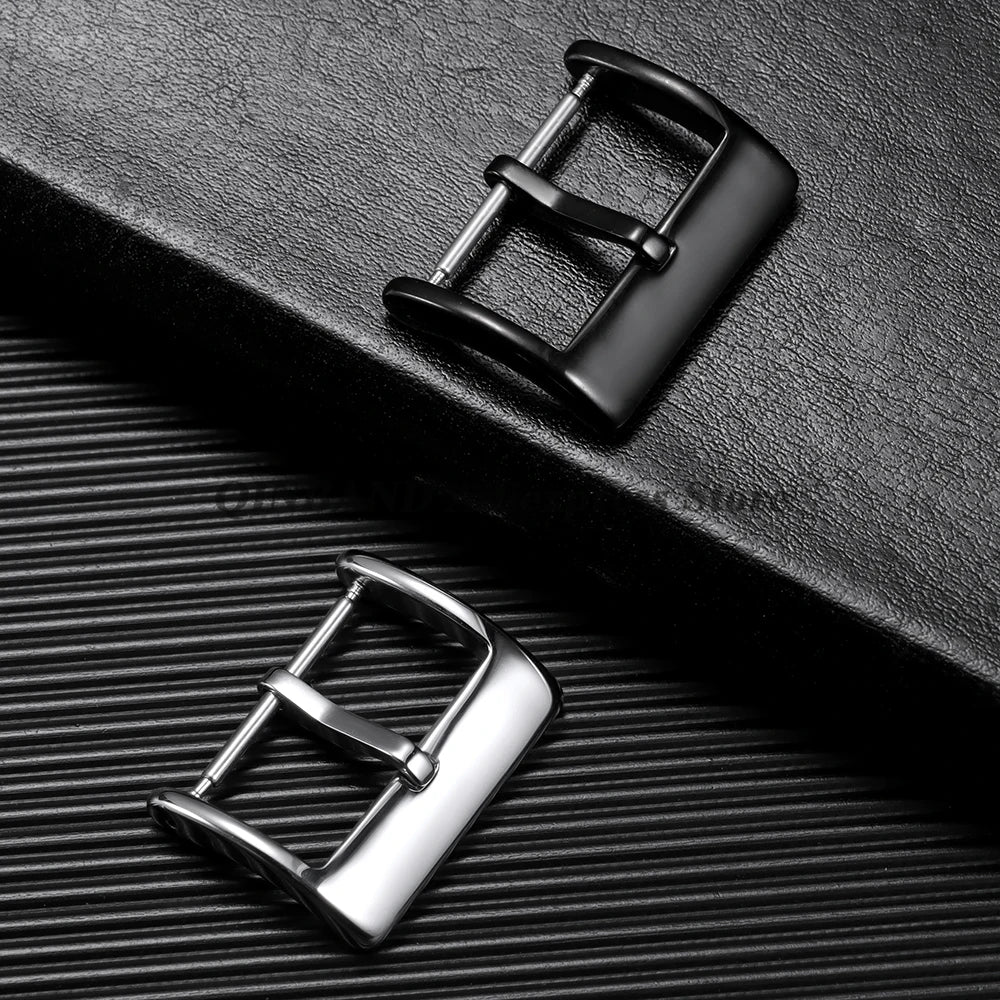 304L Stainless Steel Pin Watch Buckle 16–20mm (Matte/Polished,