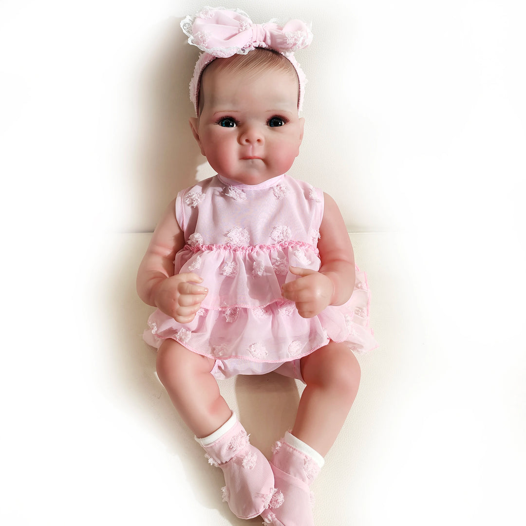 18″ Bettie Lifelike Full‑Body Reborn Baby Doll – 3D Skin & Hand‑Drawn Hair