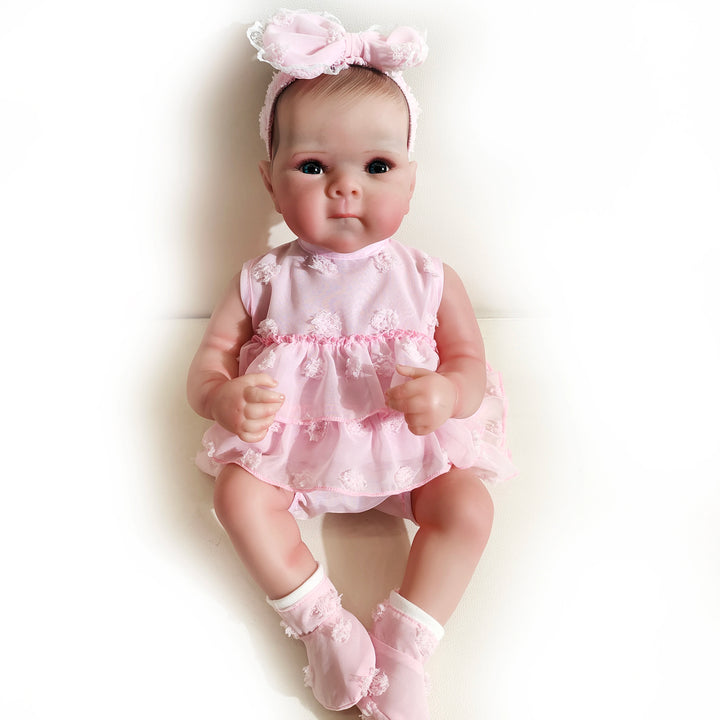 18″ Bettie Lifelike Full‑Body Reborn Baby Doll – 3D Skin & Hand‑Drawn Hair