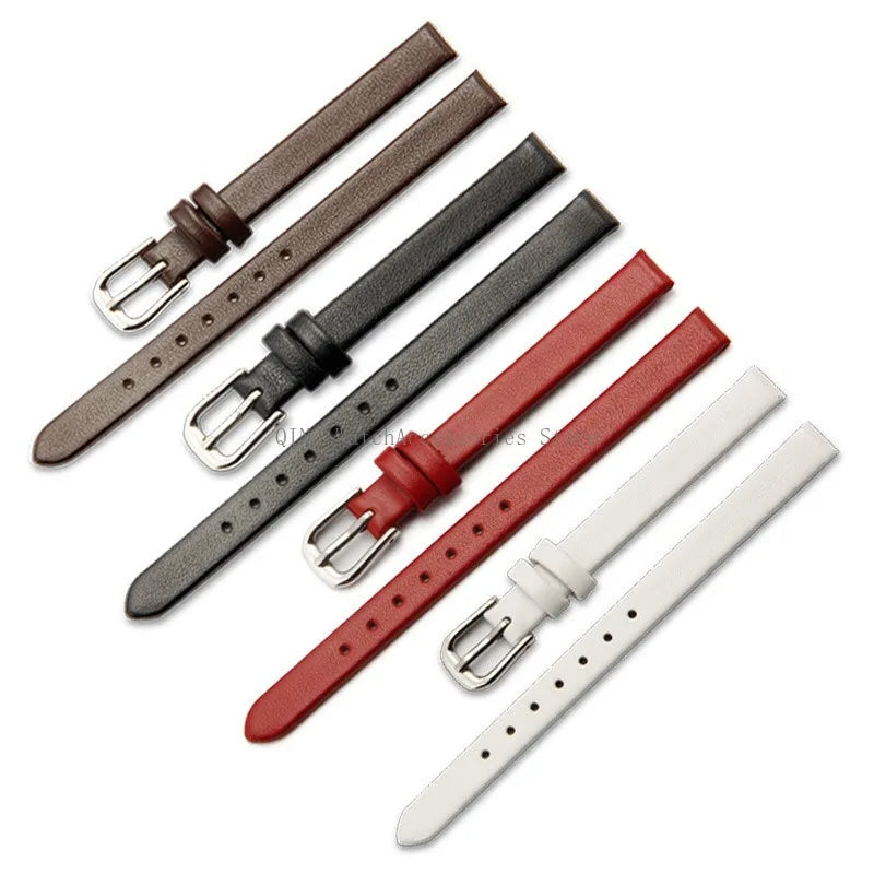 Universal Slim Soft Leather Watch Strap – 6–16mm, Cowhide