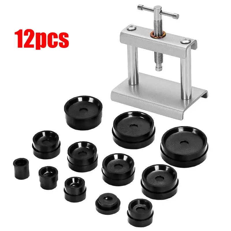 Watch Back Case Presser Closing Professional Metal Capping Machine Watch Press Set for Change Battery Watchmaker Maintenance Kit