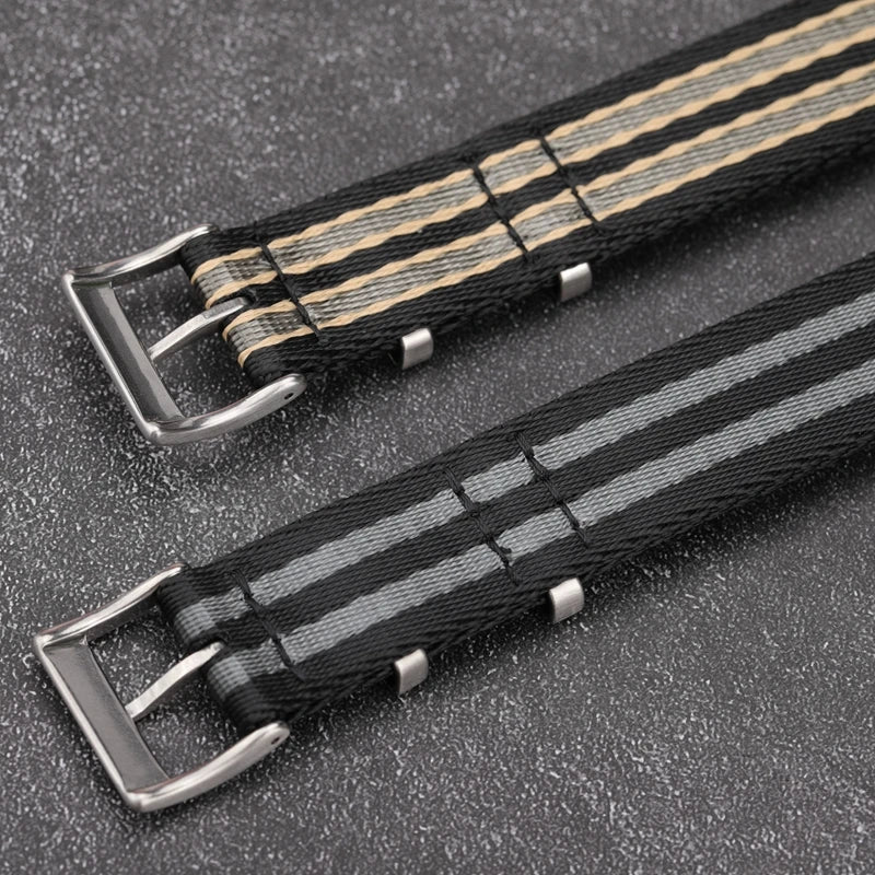 20mm High Density Nylon Watch Strap for Omega 007 Replacement Band for Rolex Premium Soft Straps Universal Sports Watch Band