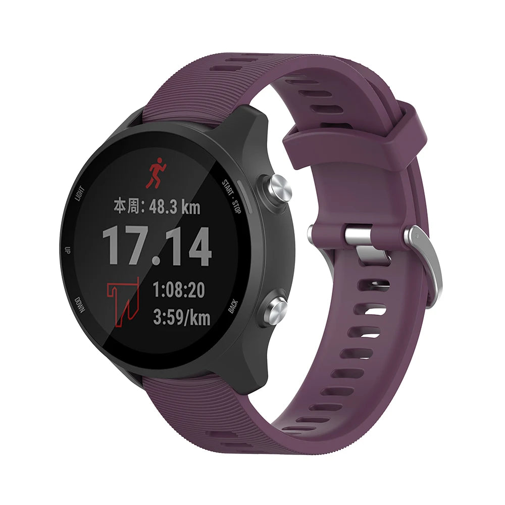 20mm Garmin Silicone Replacement Strap – Forerunner & Vivoactive Series