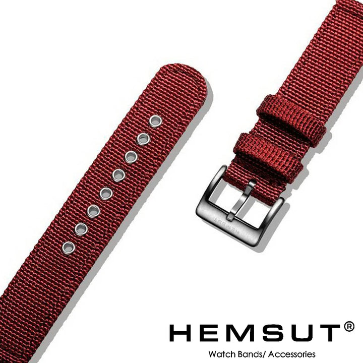 Hemsut Nylon Quick-Release Watch Strap – 18–24mm Military Style